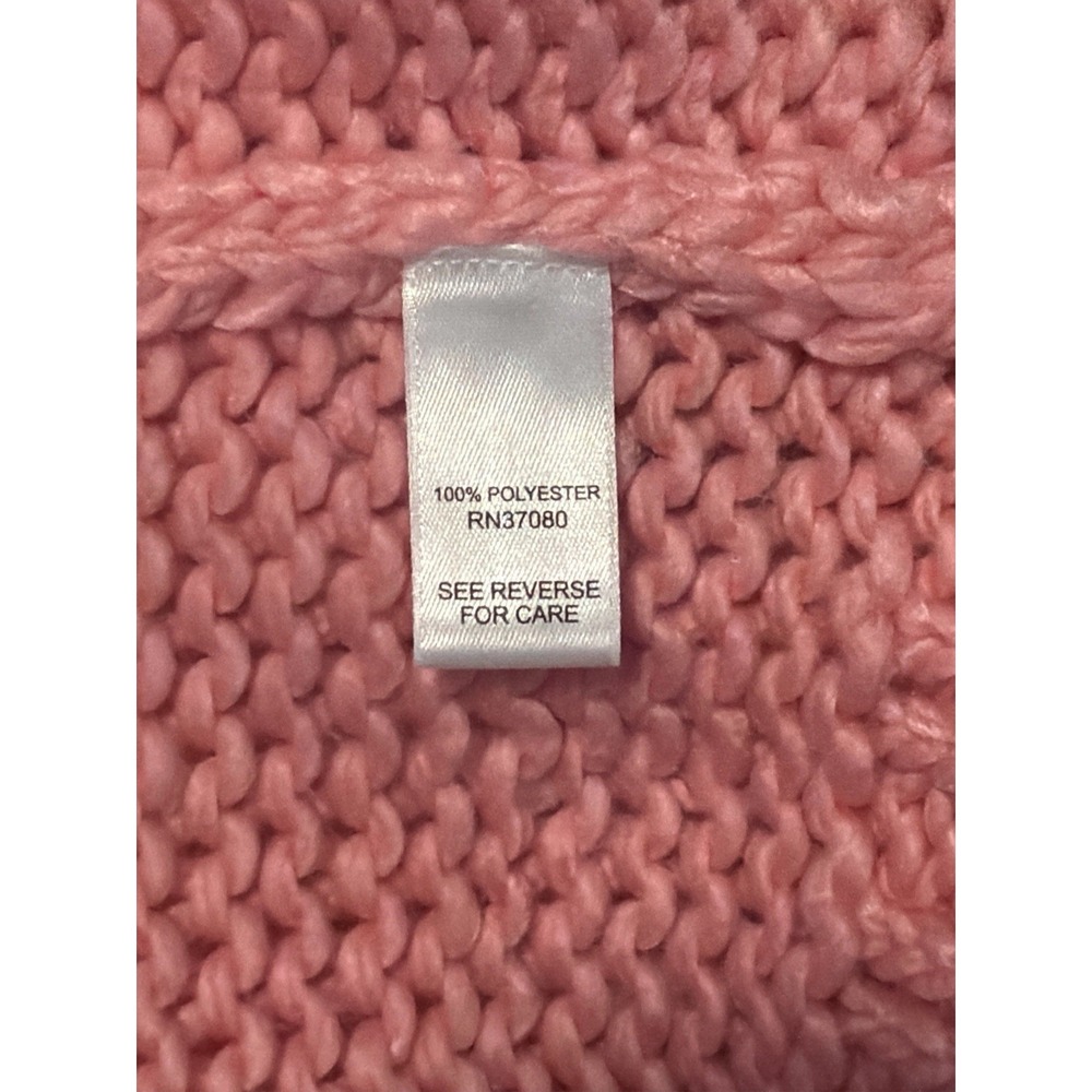 Cato Pink Strawberry Chunky Knit Cardigan Sweater Plus Size 18/20W - Picture 5 of 5